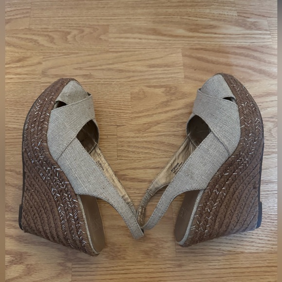 BKE Porsha canvas jute wedges, women’s 8 - Picture 5 of 8